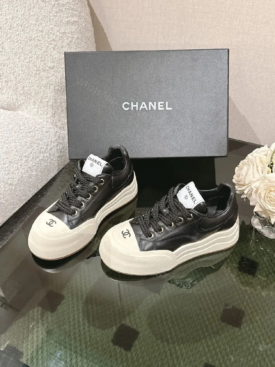 View 6 of Bold Texture Street-Ready Leather Sneaker, Platform Comfort