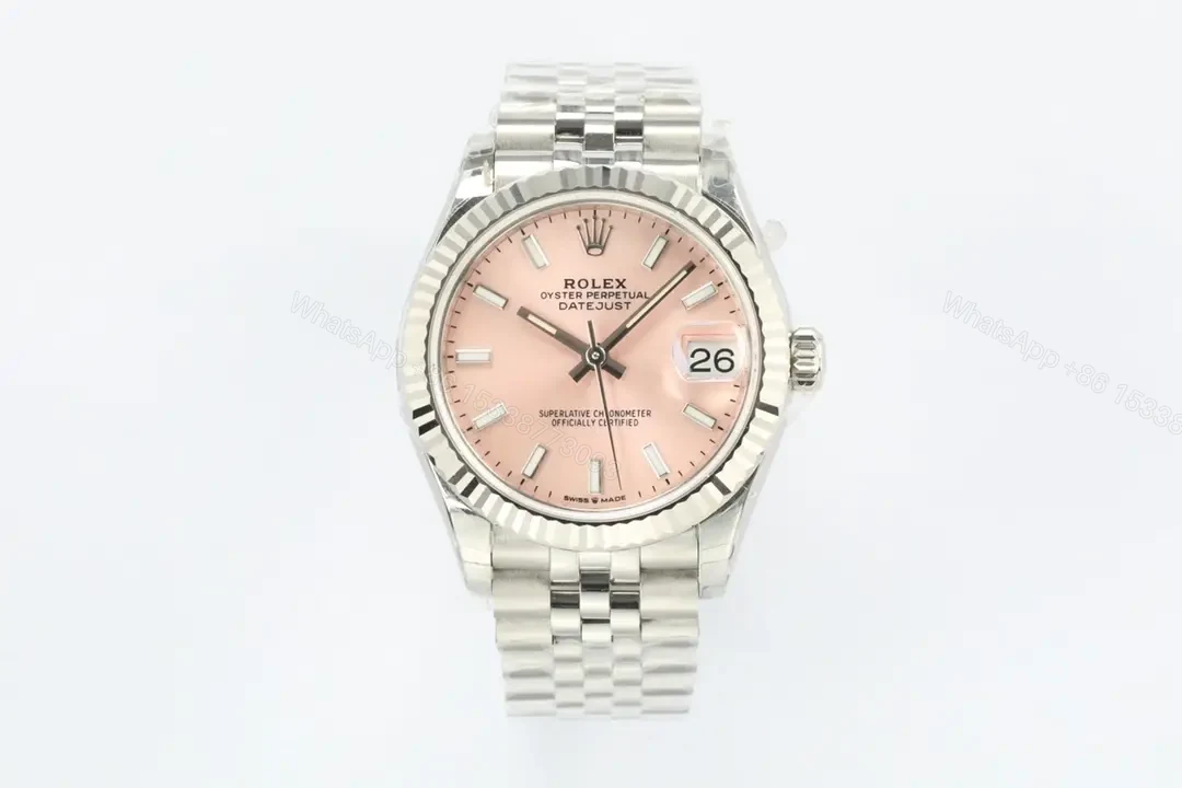 Rolex Datejust 31 Stainless Steel Fluted Jubilee Pink Dial 278274-0014 — view 1