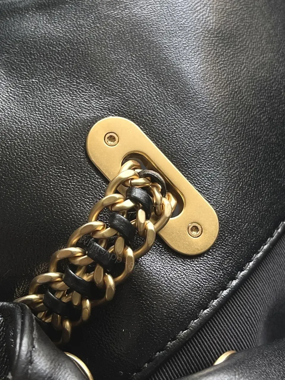 View 4 of Quilted Mini Handbag: Gold Hardware, Chain-Detail, Chic Style