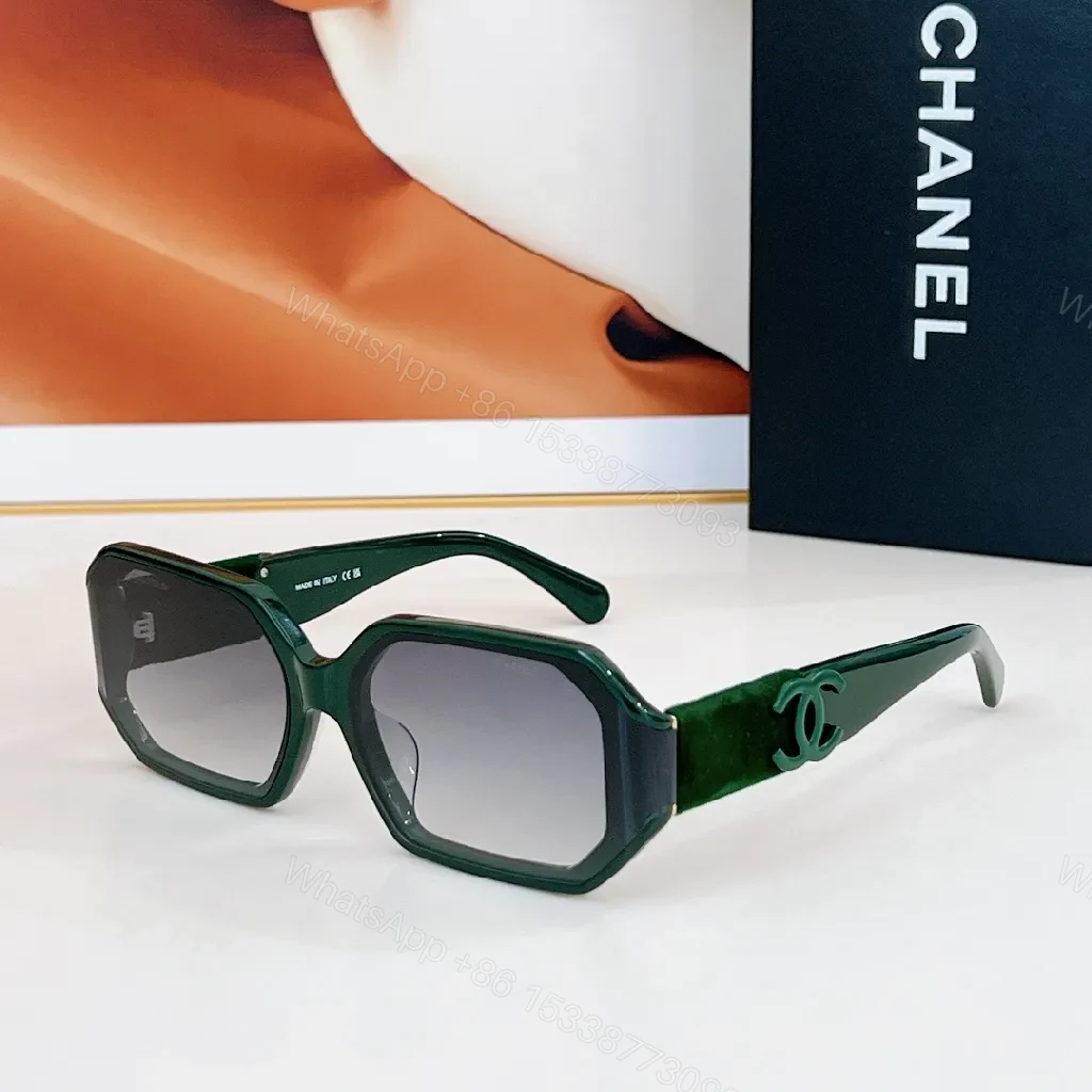 View 5 of Chanel-Inspired Luxe Shield Sunglasses: Modern Geometry, All-Day Comfort