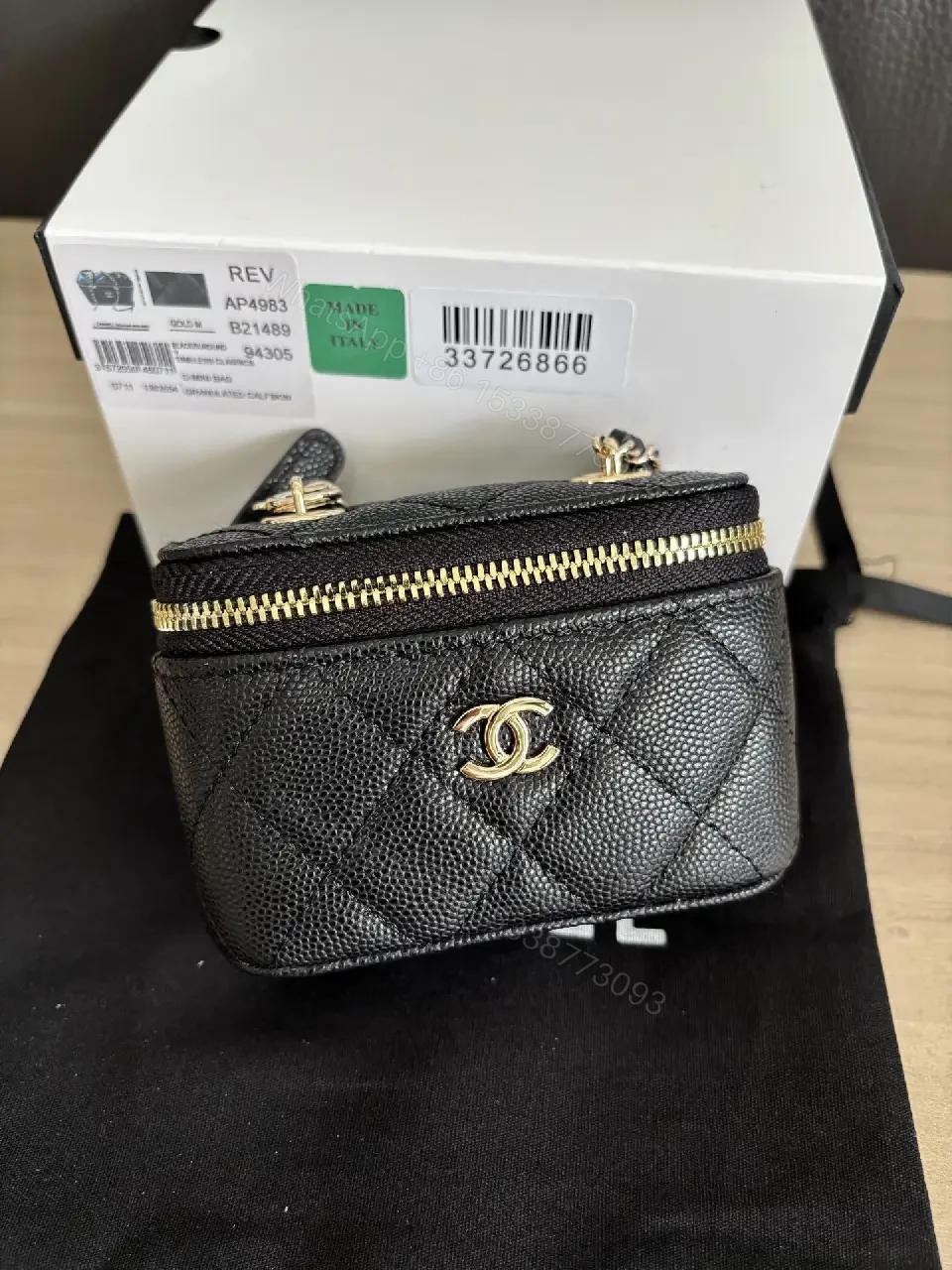 View 3 of Compact Quilted Chain-Linked Flap Bag: Luxe Mini Crossbody