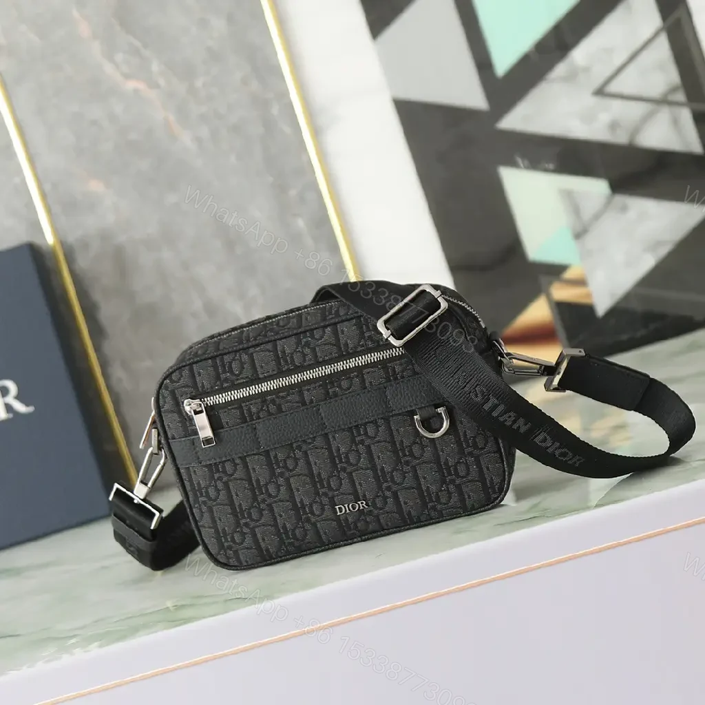 View 5 of Crossbody Black Monogram Mini Bag: Modern Luxury, Everyday Organizing