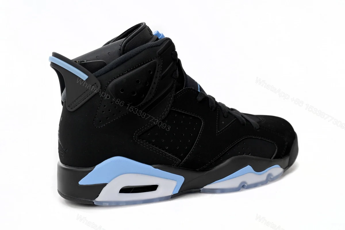 View 4 of Air Jordan 6 Black Blue 384664-006