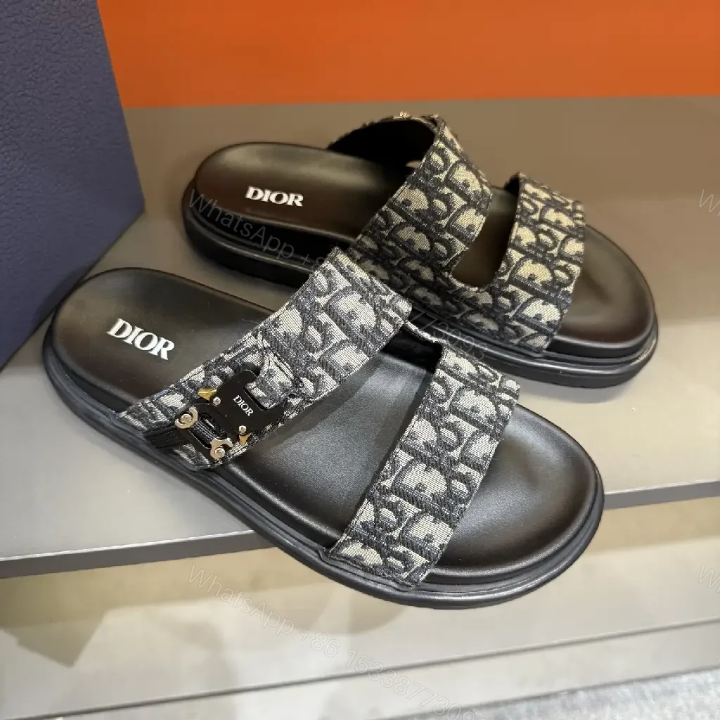 View 4 of Monochrome Monogram Slides: Sleek Signature Details