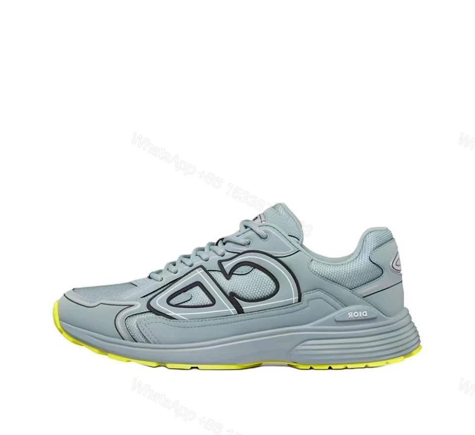 View 4 of B30 Sneaker Blue Mesh and Technical Fabric 3SN279ZRD_H555