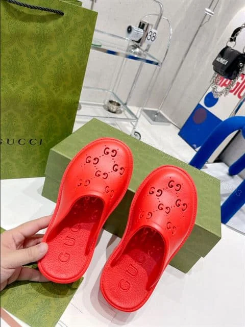 View 8 of GUCCI WONMEN’S PLATFORM PERFORATED G SANDAL – SDG011