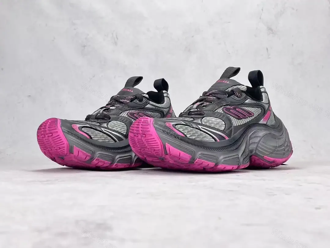 View 10 of BALENCIAGA WOMEN’S 10XL SNEAKER IN GREY/PINK/BLACK – BB275