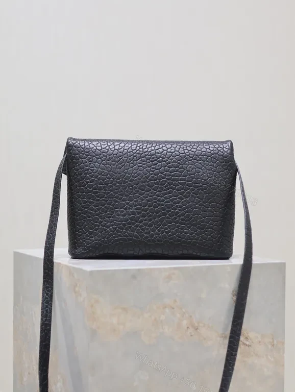 View 6 of Pebble Leather Crossbody: YSL Hardware, Modern Chic, Compact Luxury Bag