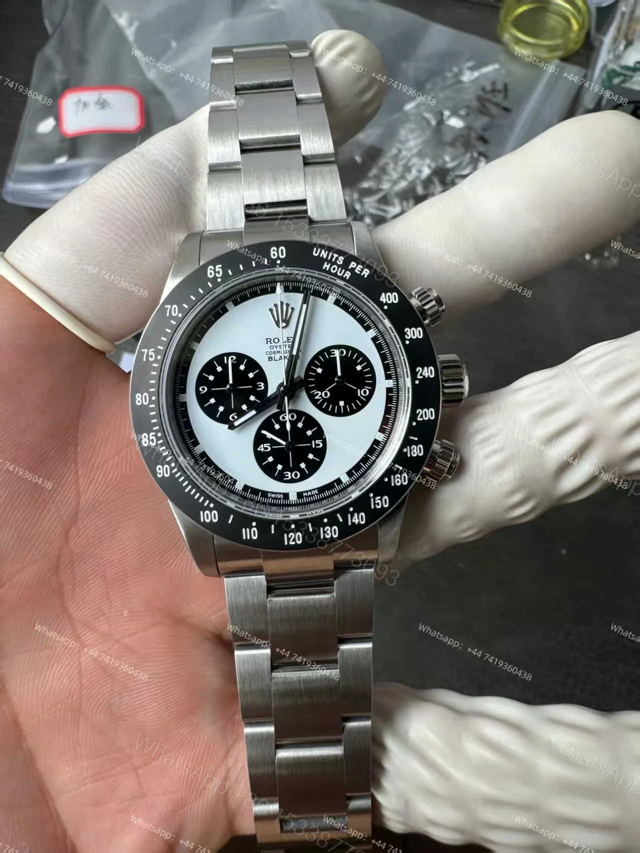 View 7 of Rolex Daytona 116500 Customization Blaken Paul Newman 4130 Movement Best Super Clone