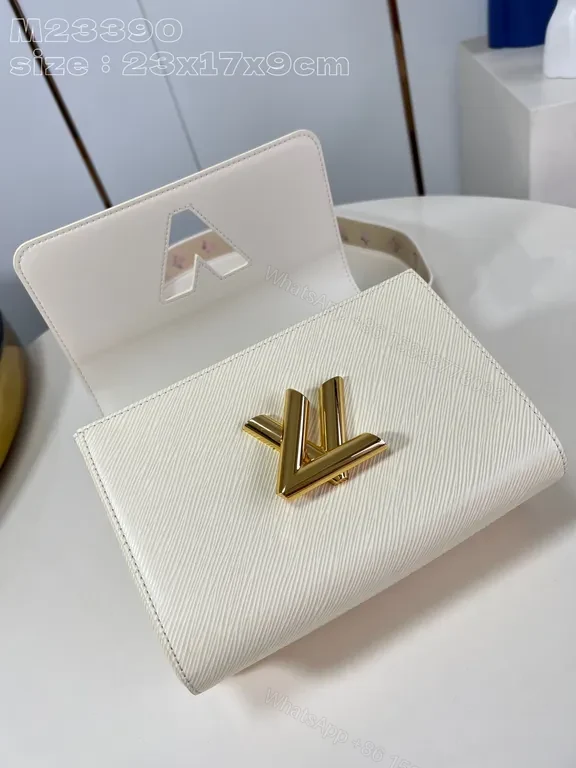 View 2 of Off-White Leather Ridged Bag: Gold Chain Shoulder Bag