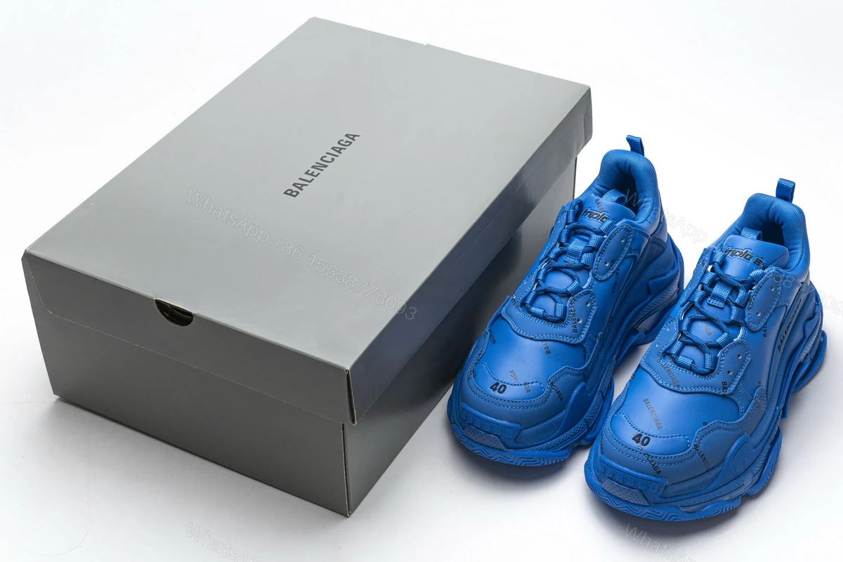 Balenciaga Triple S Letter Blue 536737 W06E2 0848 — view 2