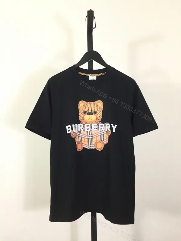 Black Cotton Teddy Graphic Tee - Designer-Inspired Bold | Cotton Tee — view 1