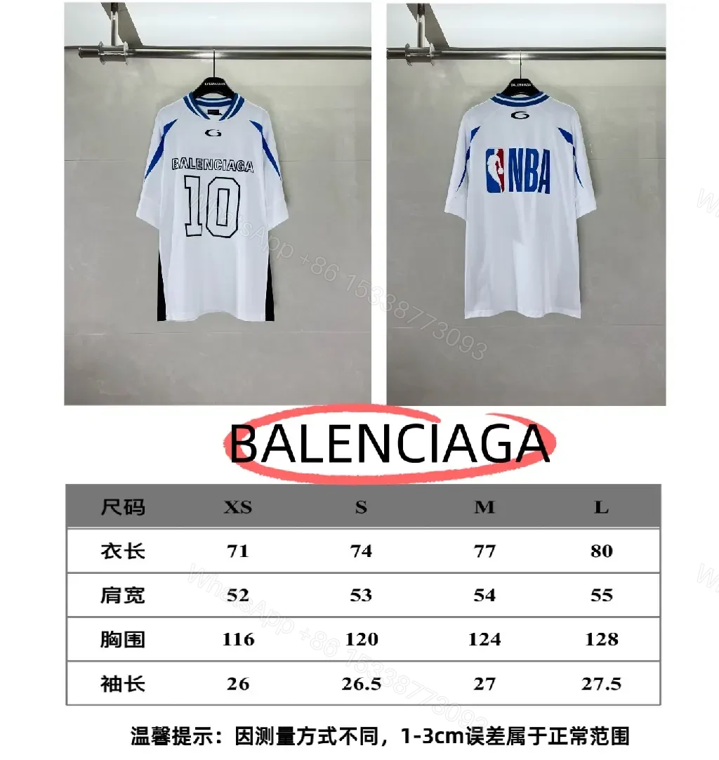 View 8 of White Cotton Oversized Jersey Bold BALENCIAGA 10 Jersey