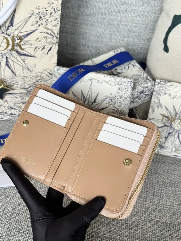 View 3 of blush pink Dior Oblique Cardholder: Compact Luxury Wallet