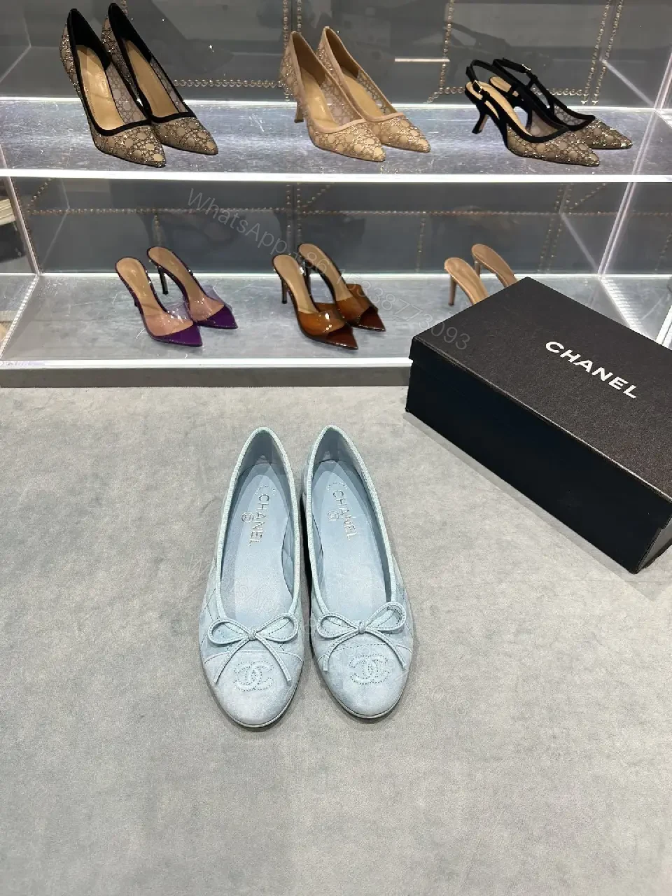 View 6 of Quilted Ballet Flats with Subtle Logo Comfort Chic Flat