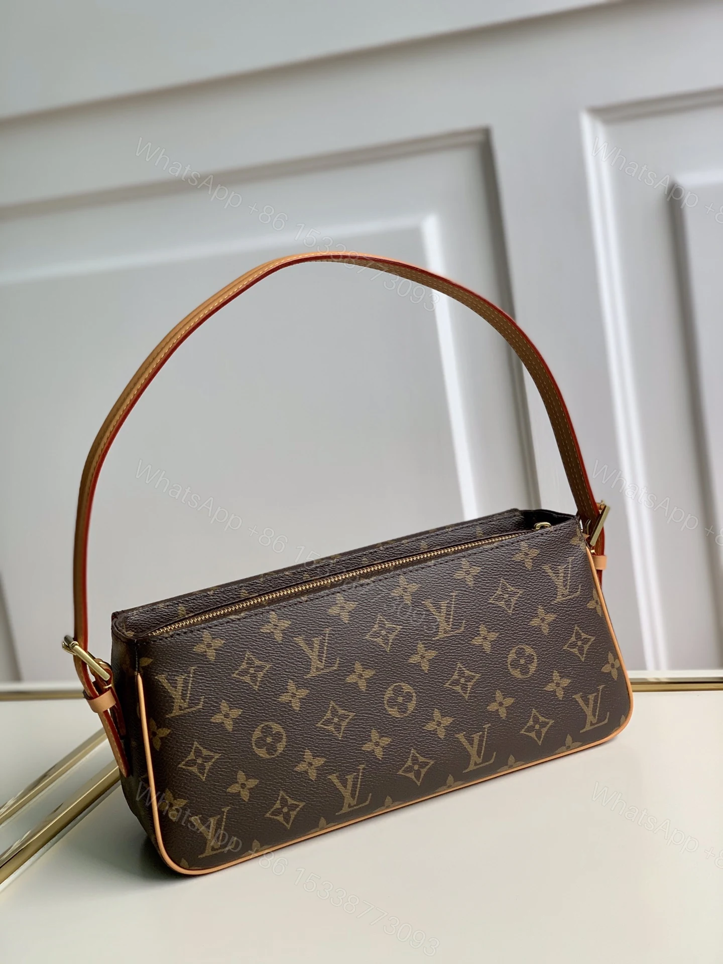 View 2 of LV Vintage Monogram Canvas Small Shoulder Bag