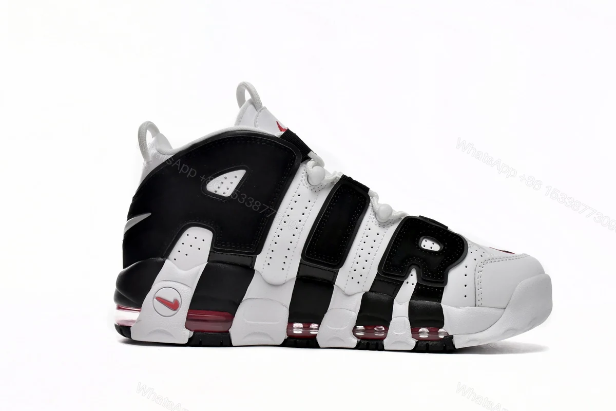 View 5 of Nike Air More Uptempo Black and White Panda 414962-105