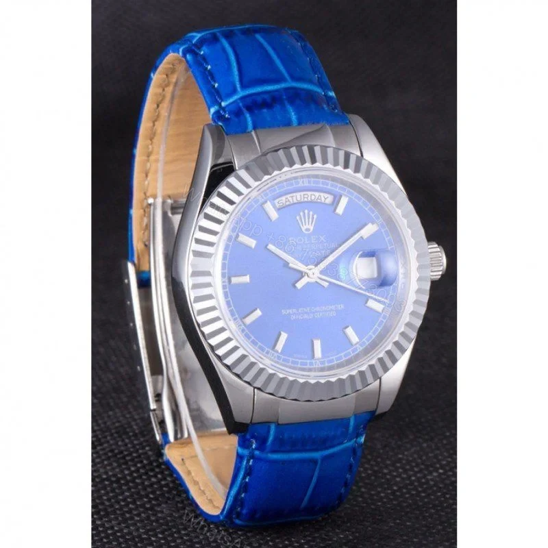 View 3 of Superclone Rolex Day-Date Blue Dial 621490 35 mm