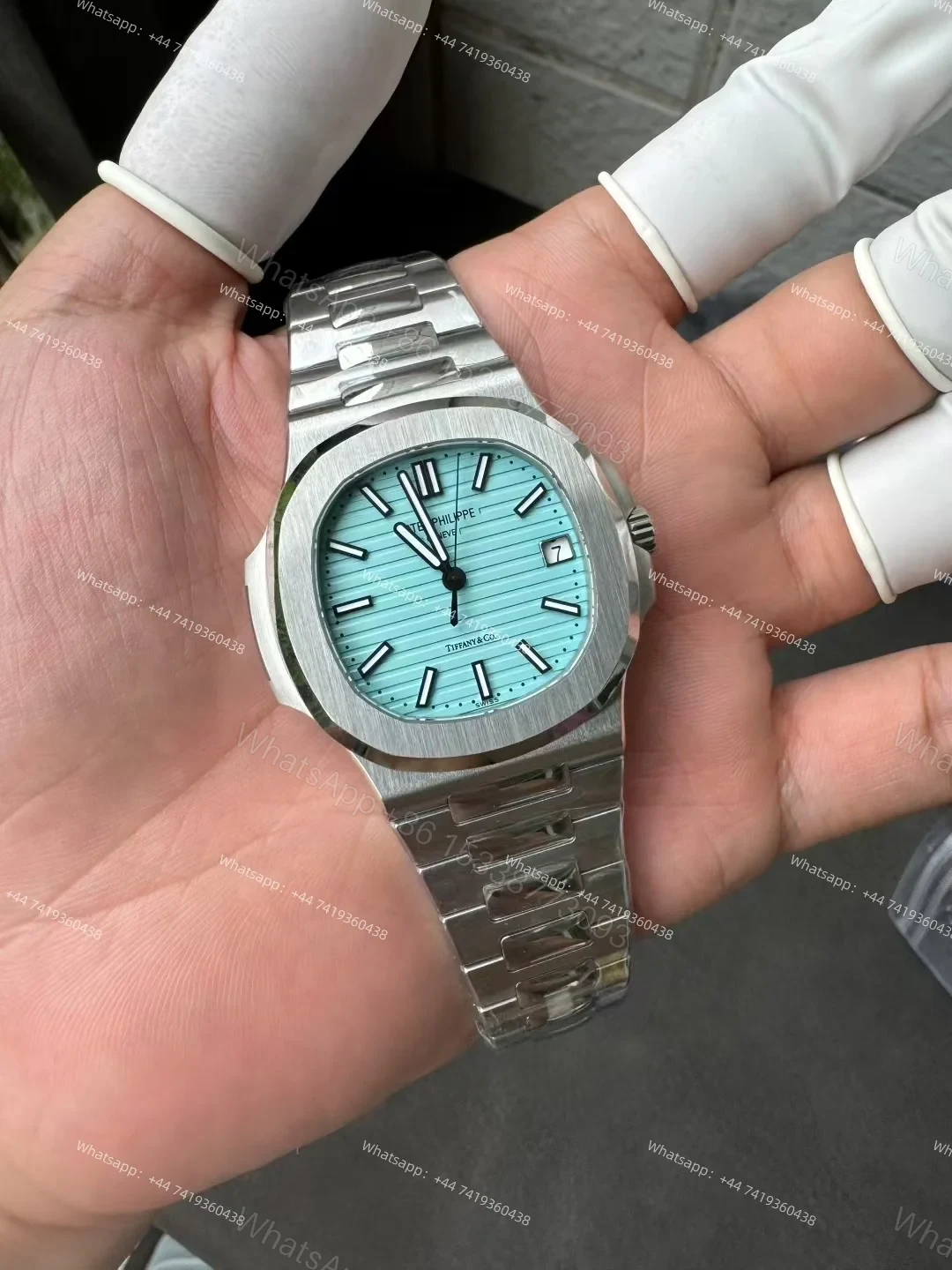 View 3 of Patek Philippe Super Clone Nautilus 5711 Tiffany Blue Dial 40MM
