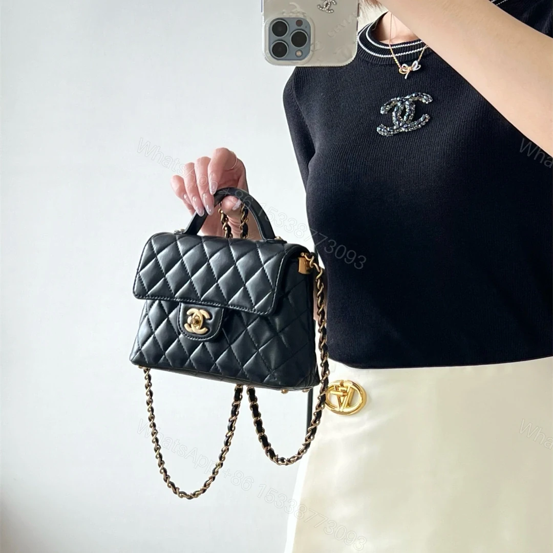 View 18 of 高仿Chanel*25P系列AS5355小羊皮Kelly單肩手提包免檢版