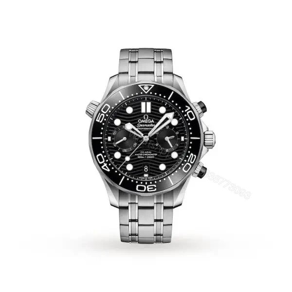 Replica Omega Seamaster Men Automatic Black Stainless Steel Watch O21030445101001 — view 1