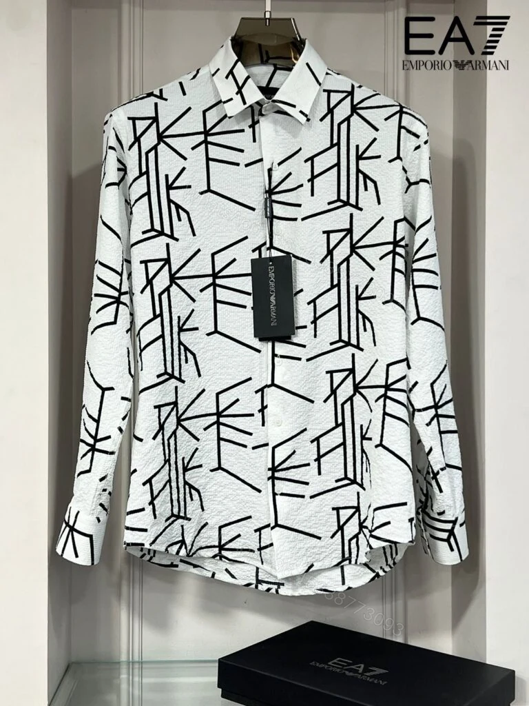 View 5 of BUY FIRST COPY EMPORIO ARMANI PREMIUM ORIGINAL 2025 CHECK SHIRTS
