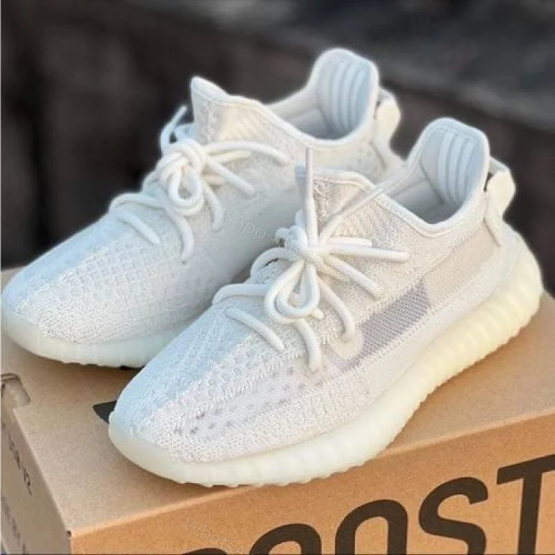 View 4 of First Copy Adidas Yeezy Boost 350 V2 Triple White Men’s Sneakers