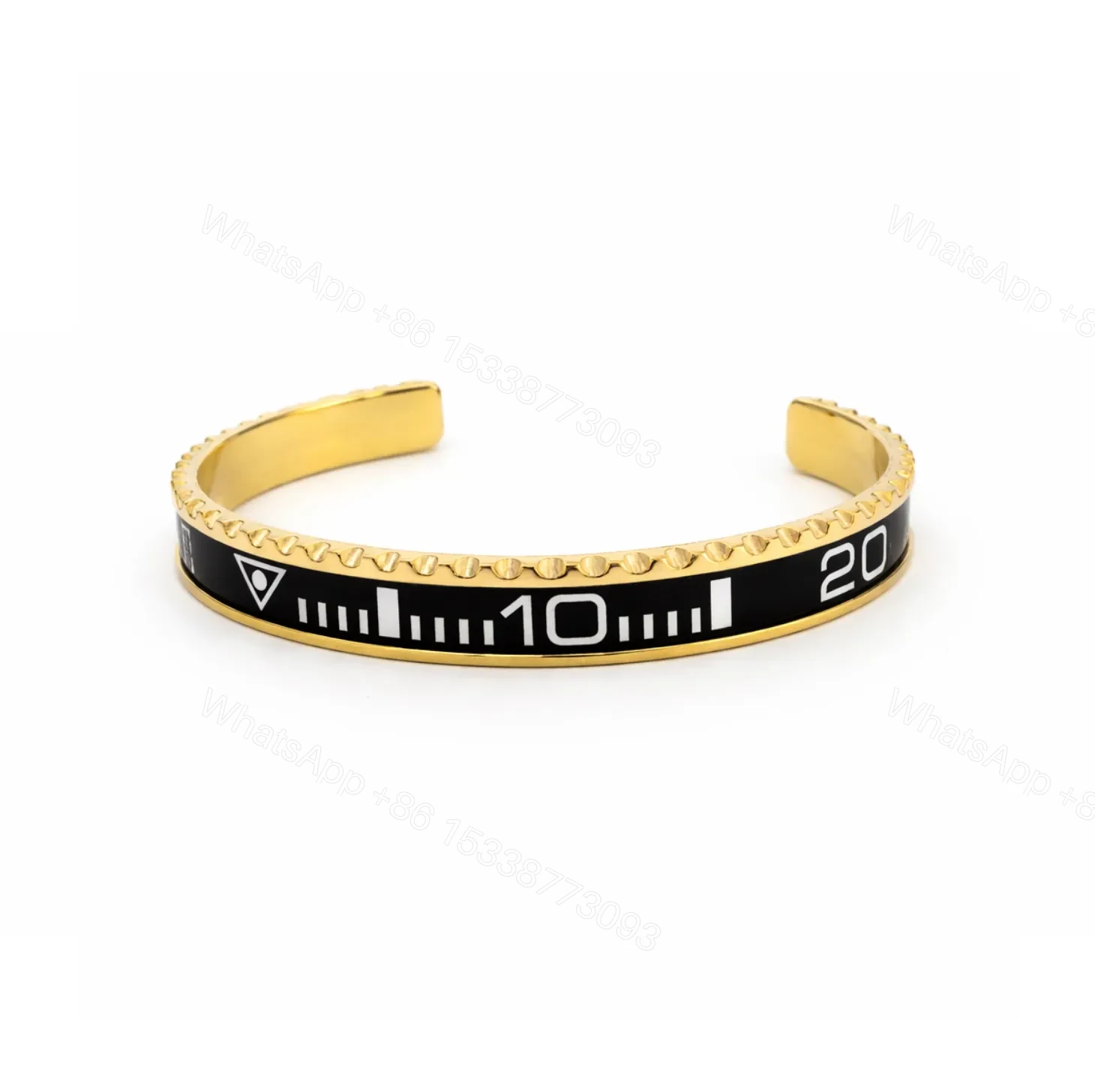 Black Submariner Gold Tone Bracelet — view 1