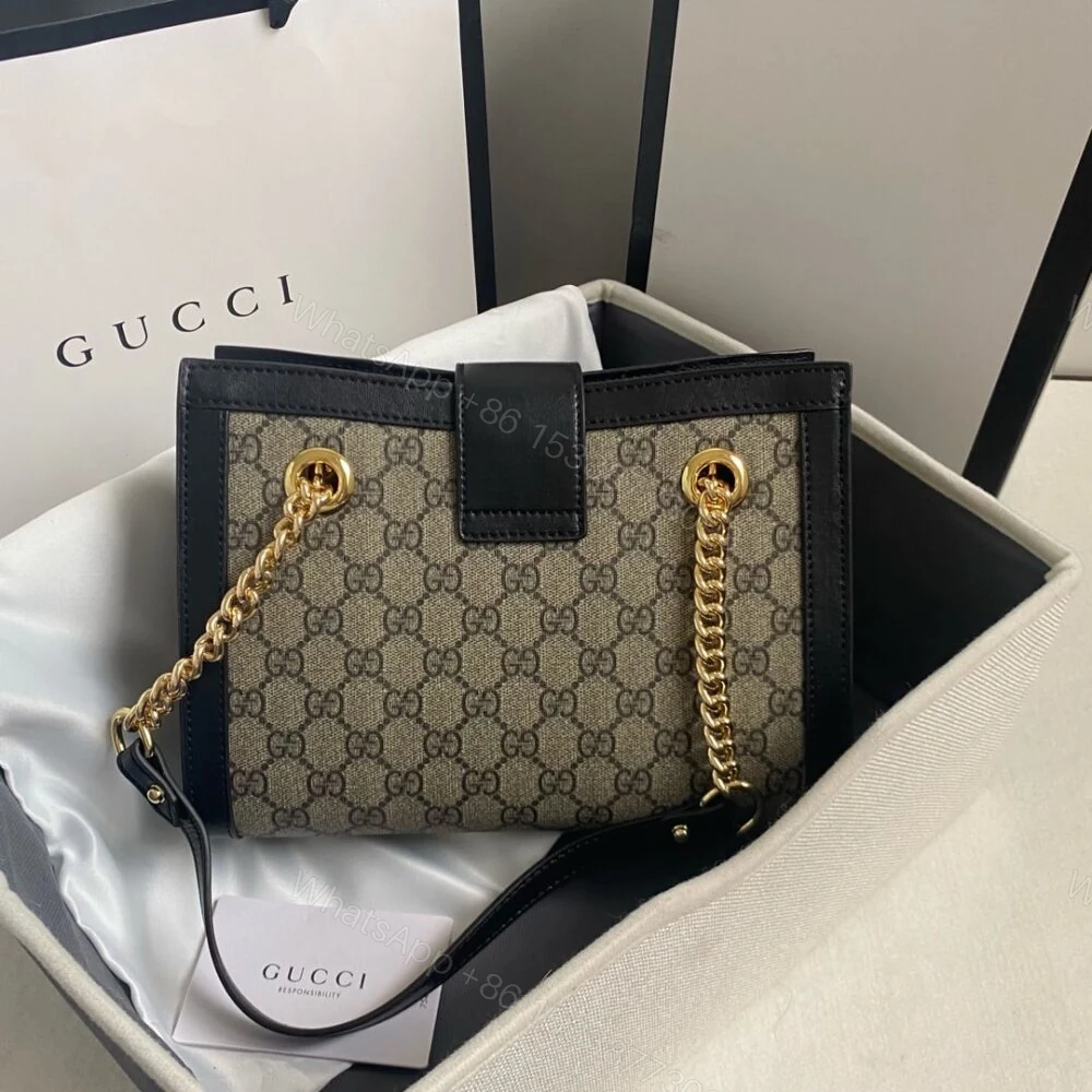 View 4 of Gucci Padlock GG Small Shoulder Bag Black 26Cm 498156 KHNKG 9769