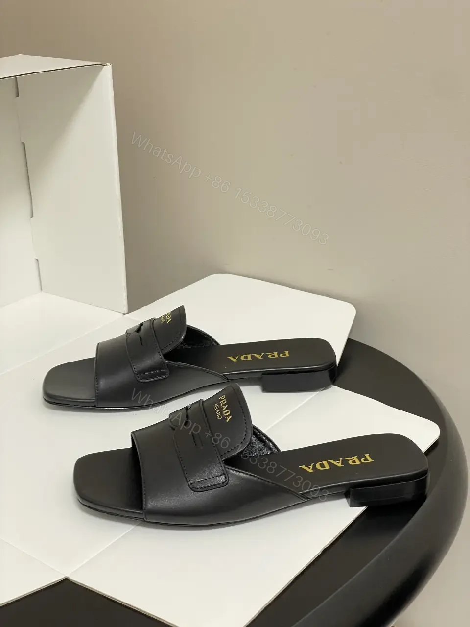 View 3 of Minimalist Black Leather Sandals — All-Day Comfort, Subtle Luxury