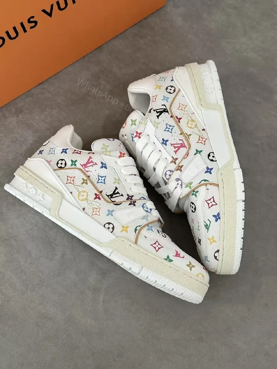 View 5 of Colorful Monogram Luxe High-Tops with Comfort Cushion