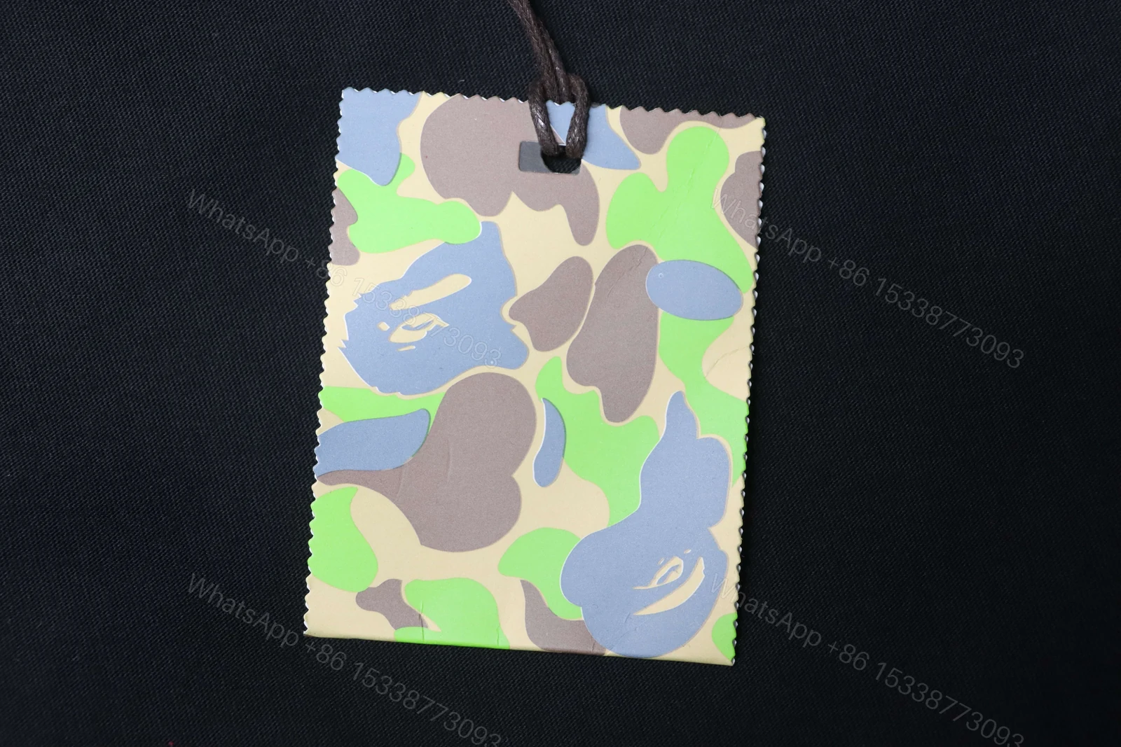 View 6 of Bape 26ss Classic Diamond Patterned Old-Style Print Short Sleeve Shirt black