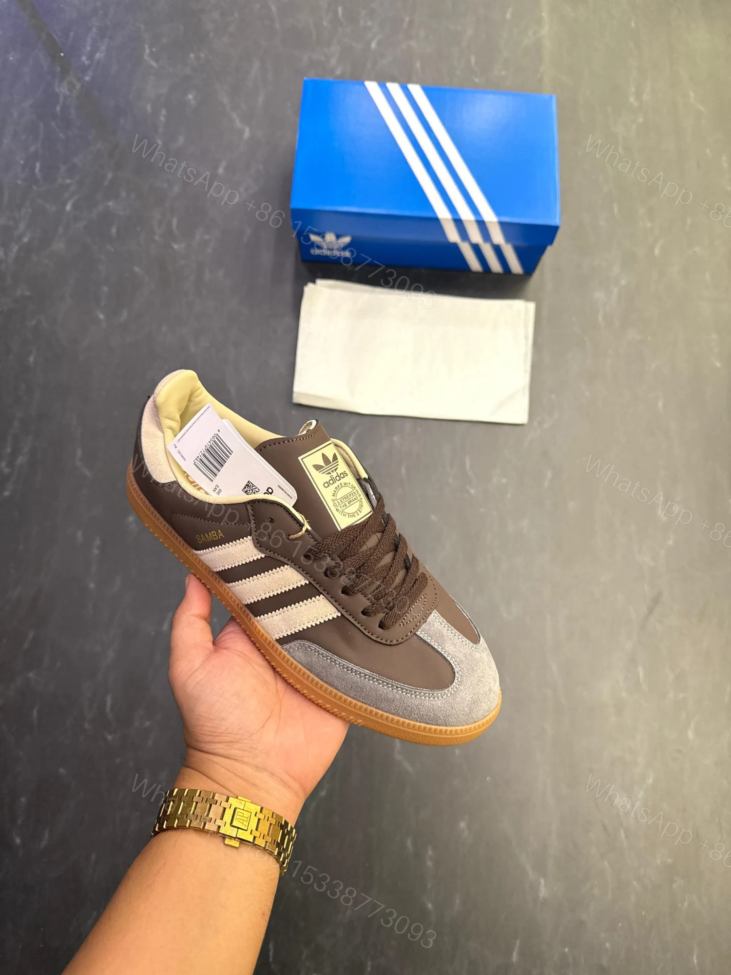View 6 of First Copy Adidas Originals Samba OG Brown