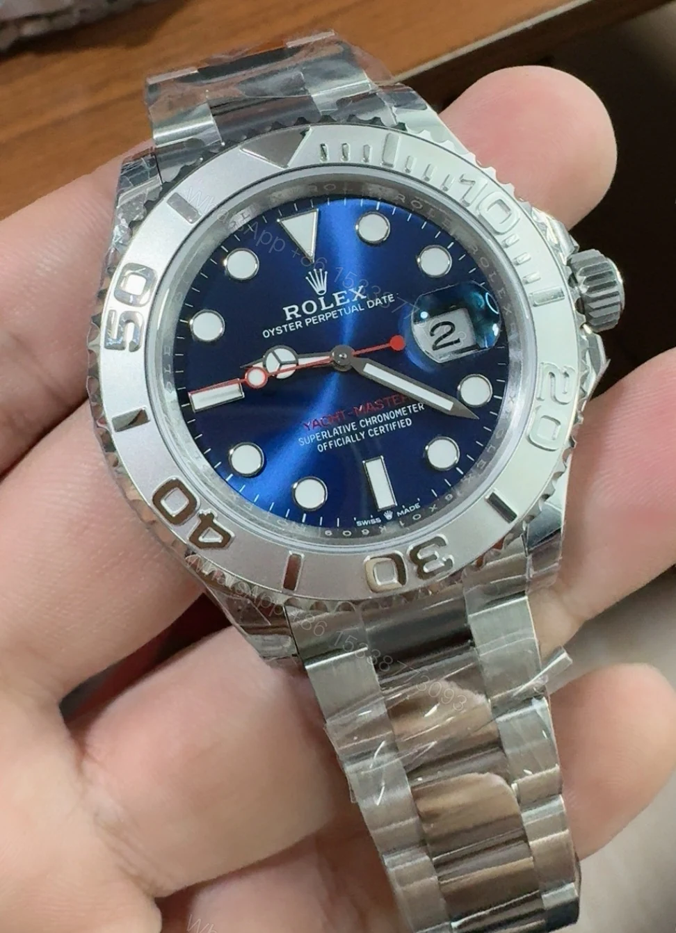 ROLEX A貨 男款 Yacht-Master 黑面膠帶款 經典運動風腕錶 — view 1
