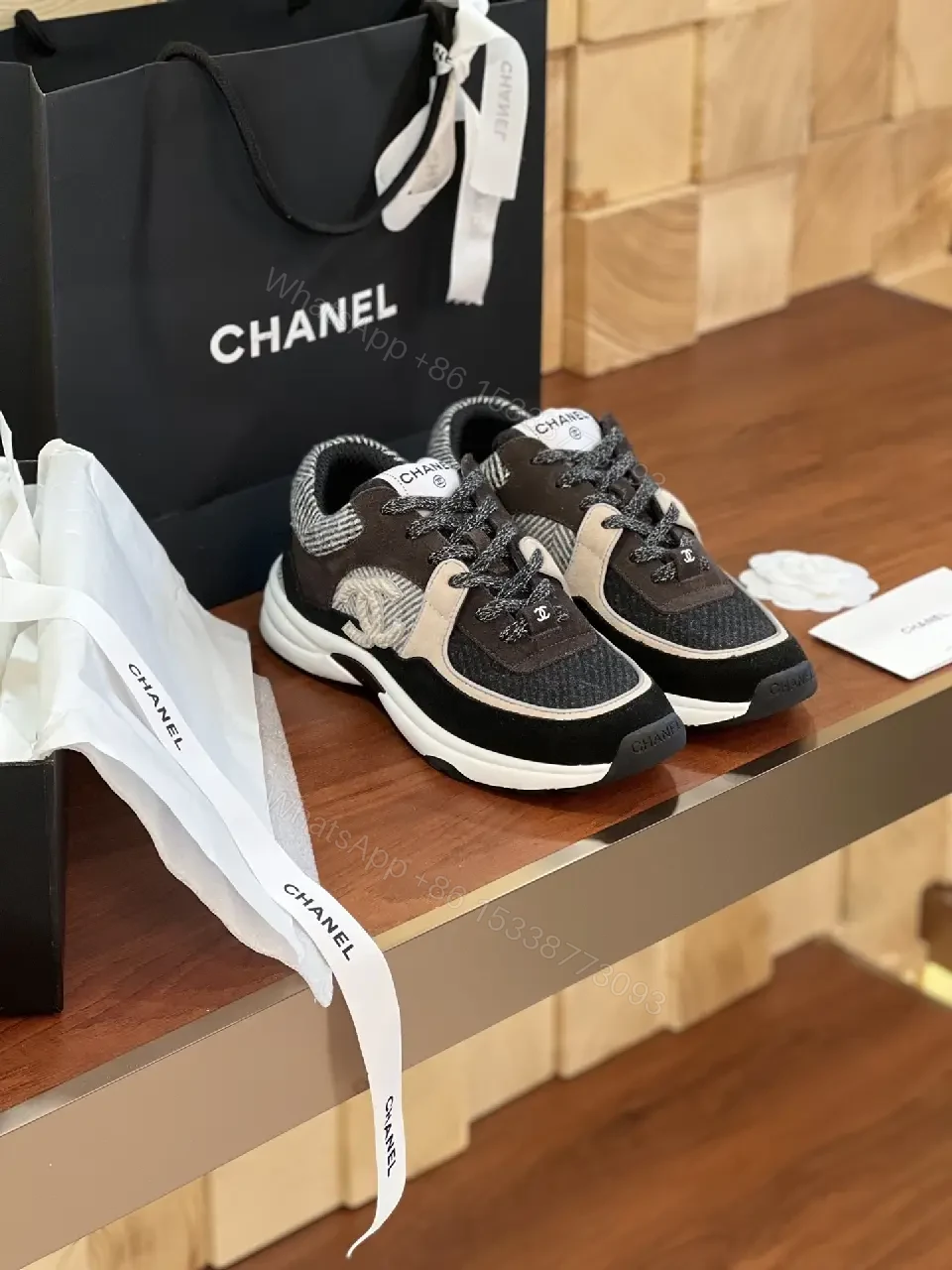 View 8 of Chic Chunky Runner Sneakers: Luxury Streetwear Comfort