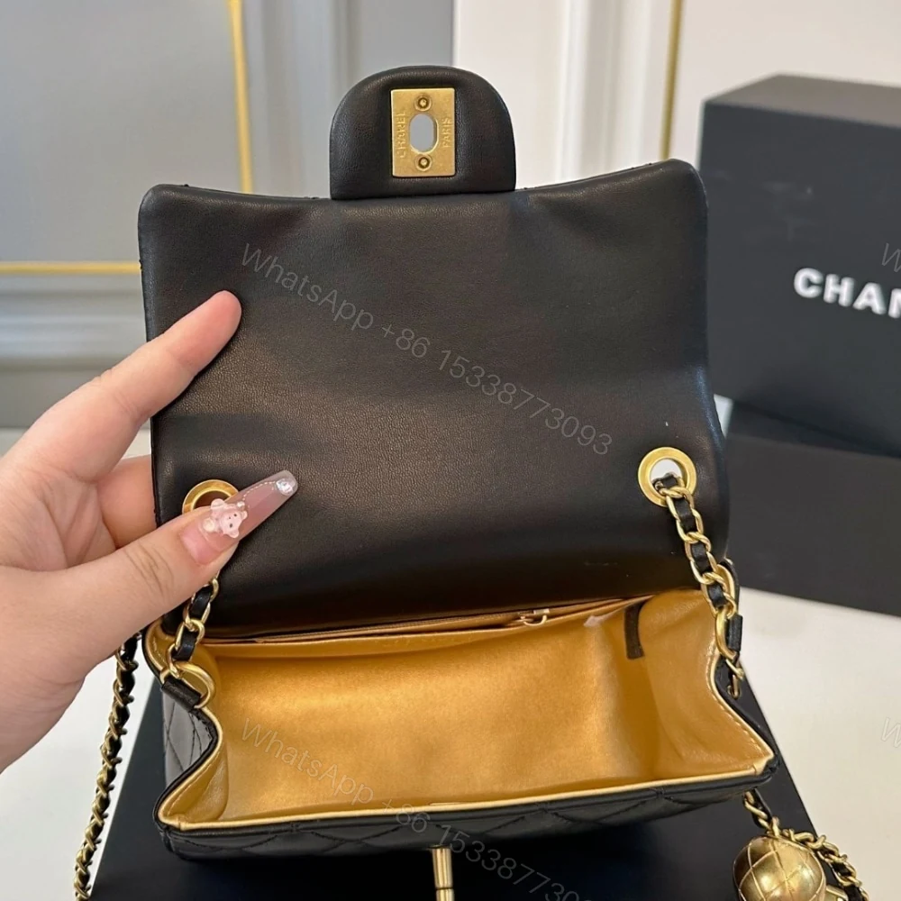 View 9 of Chanel Classic Mini Crossbody Bag Black 16Cm A35200 Y04059 94305