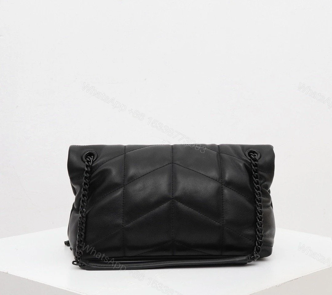 View 9 of Saint Laurent Medium Loulou Puffer Quilted Chain Bag