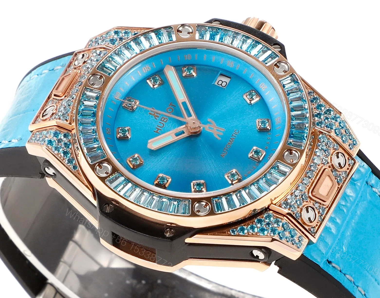 View 3 of Hublot Big Bang Blue Leather Watch