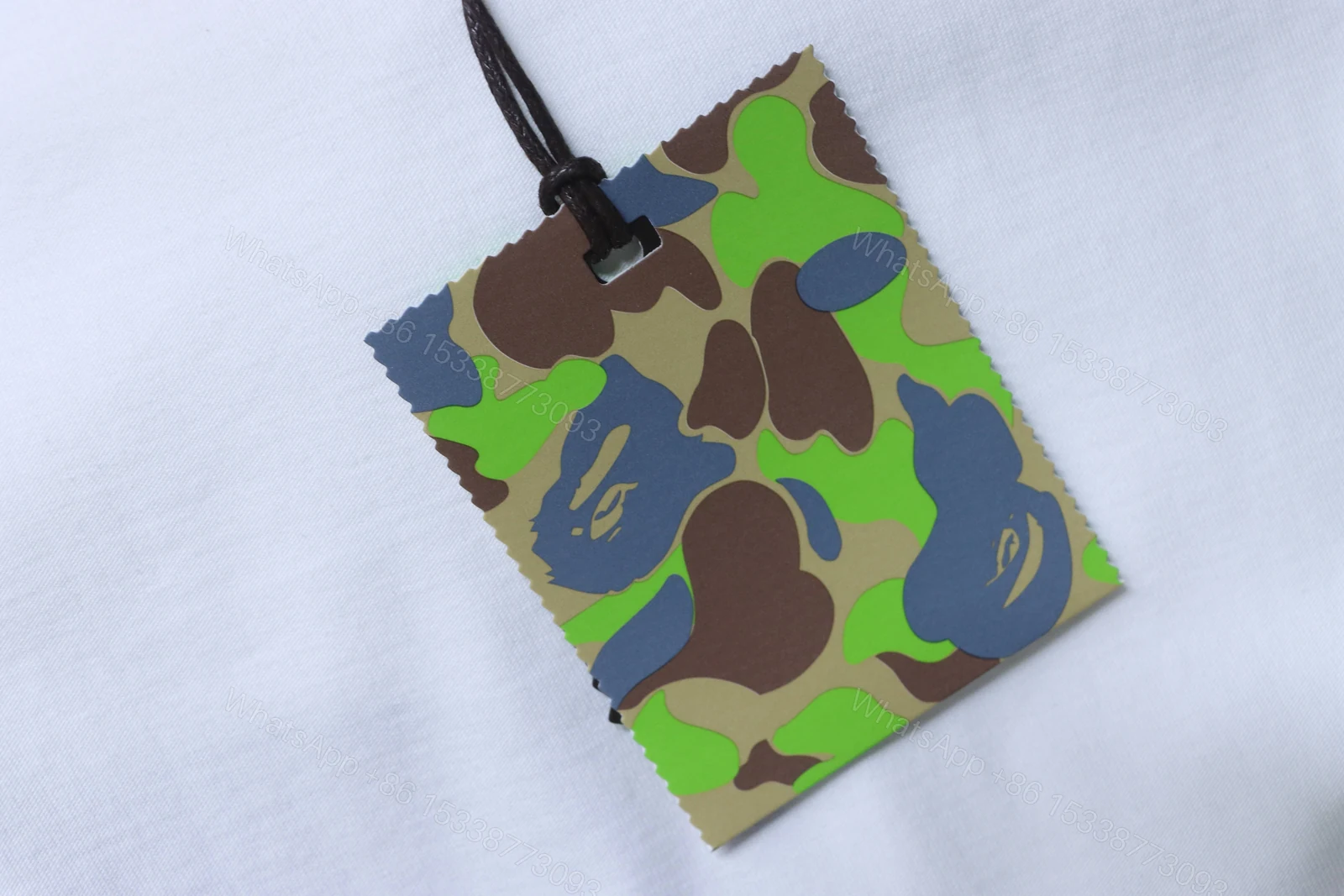 View 8 of Bape 26ss Patchwork Camo Big Ape Head Letter Print Short-Sleeved T-Shirt