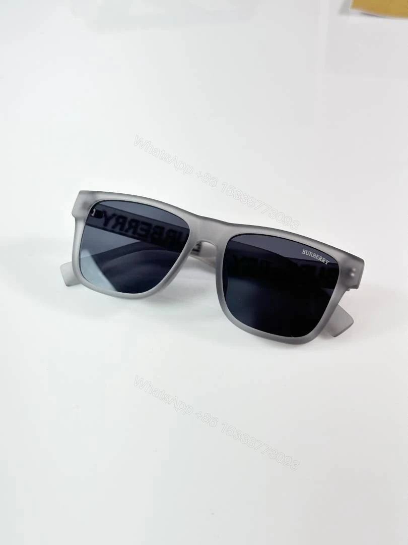 View 3 of First Copy Burberry 4458 Grey Black Luxury Designer Sunglasses
