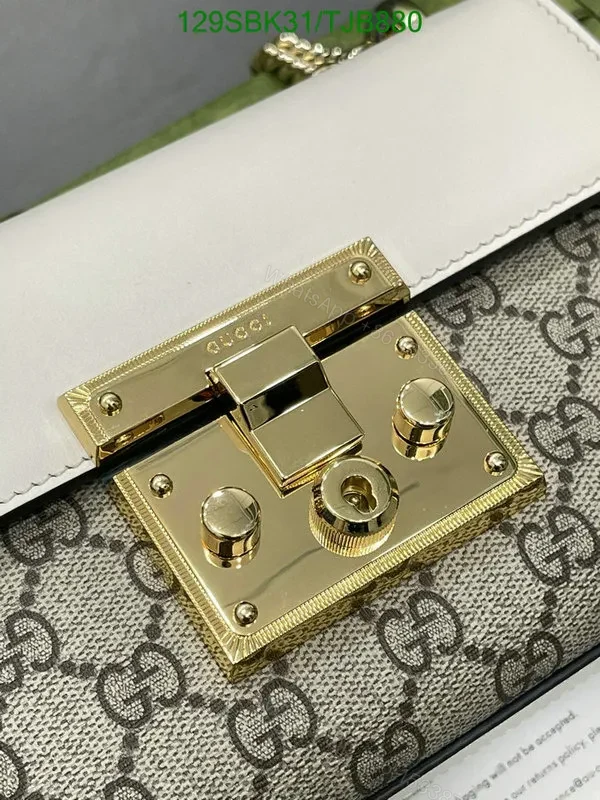 View 15 of Gucci Padlock Small Shoulder Bag Beige/Ebony made of GG Supreme Canvas OP487