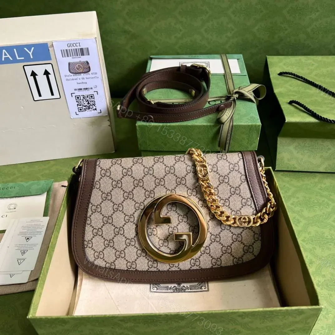 View 5 of Gucci Blondie Branded Women’s Handbag with Ophidia Pattern 28x16x4cm