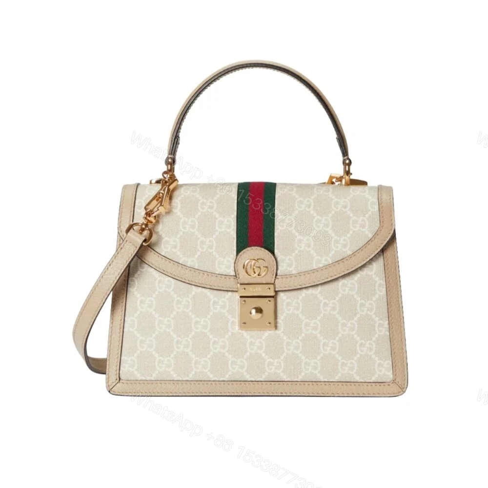 Gucci Ophidia Small Top Handle Bag Beige 25Cm — view 1