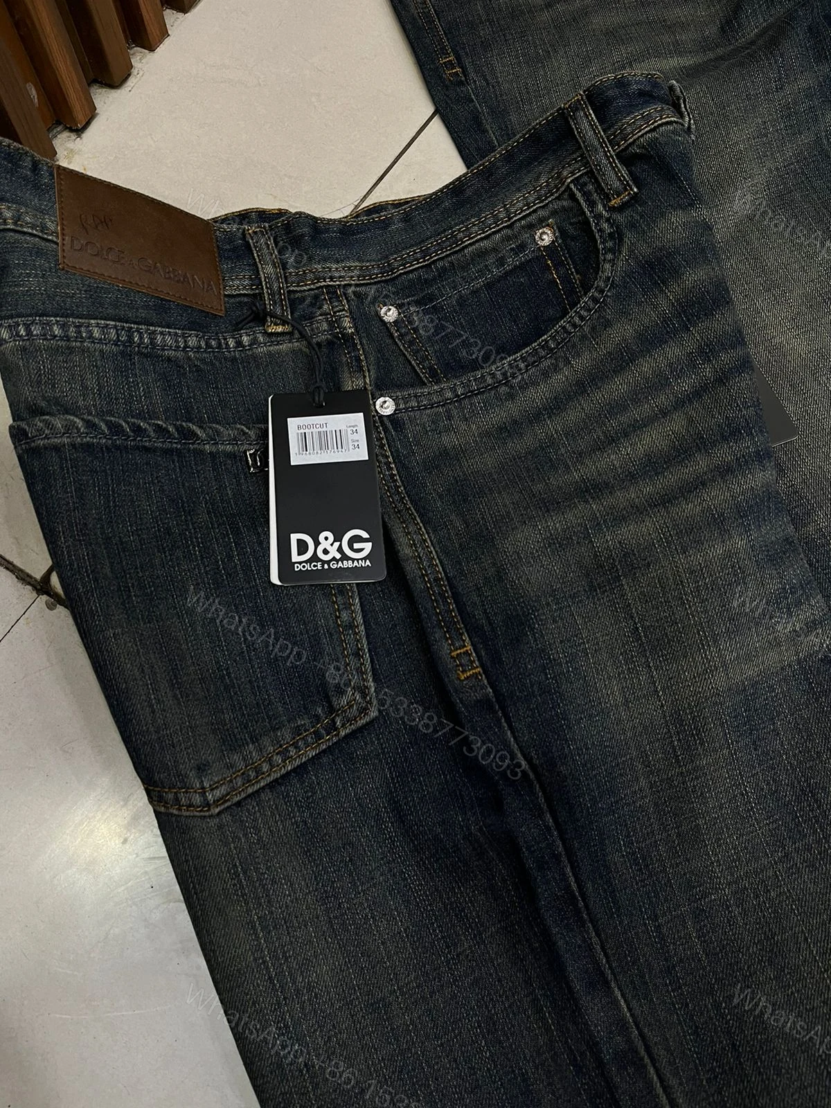 View 6 of First Copy D&G Bootcut Jeans