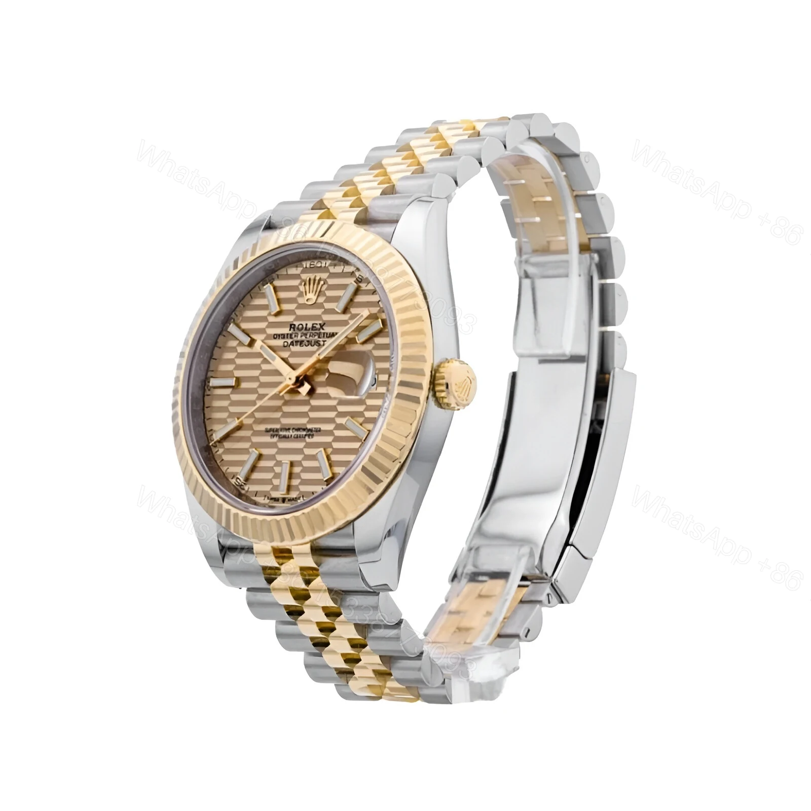 View 2 of Rolex Datejust 41 126333 Gold Motif Replica