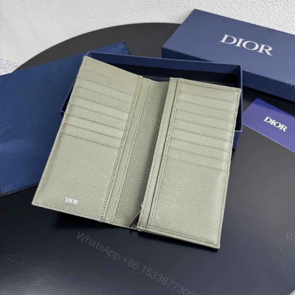 View 3 of Monogram Knit Pebble Leather Chic Wallet: Compact, Luxe