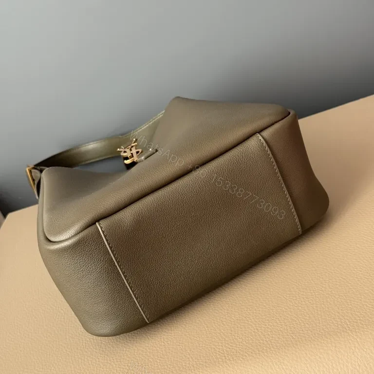 View 4 of Luxy Leather Tote: Minimalist Luxury, Gold Hardware Bag