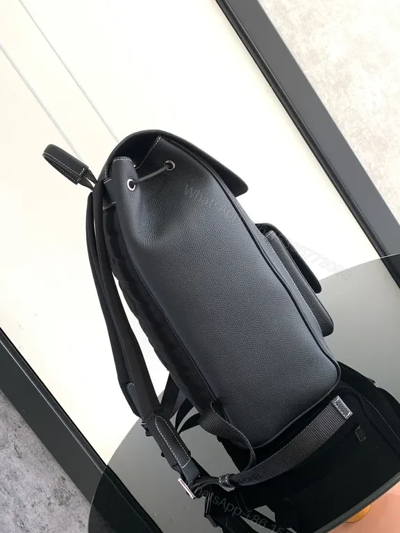 View 9 of Dior Textured Leather Backpack: Structured Luxury Everyday Carry