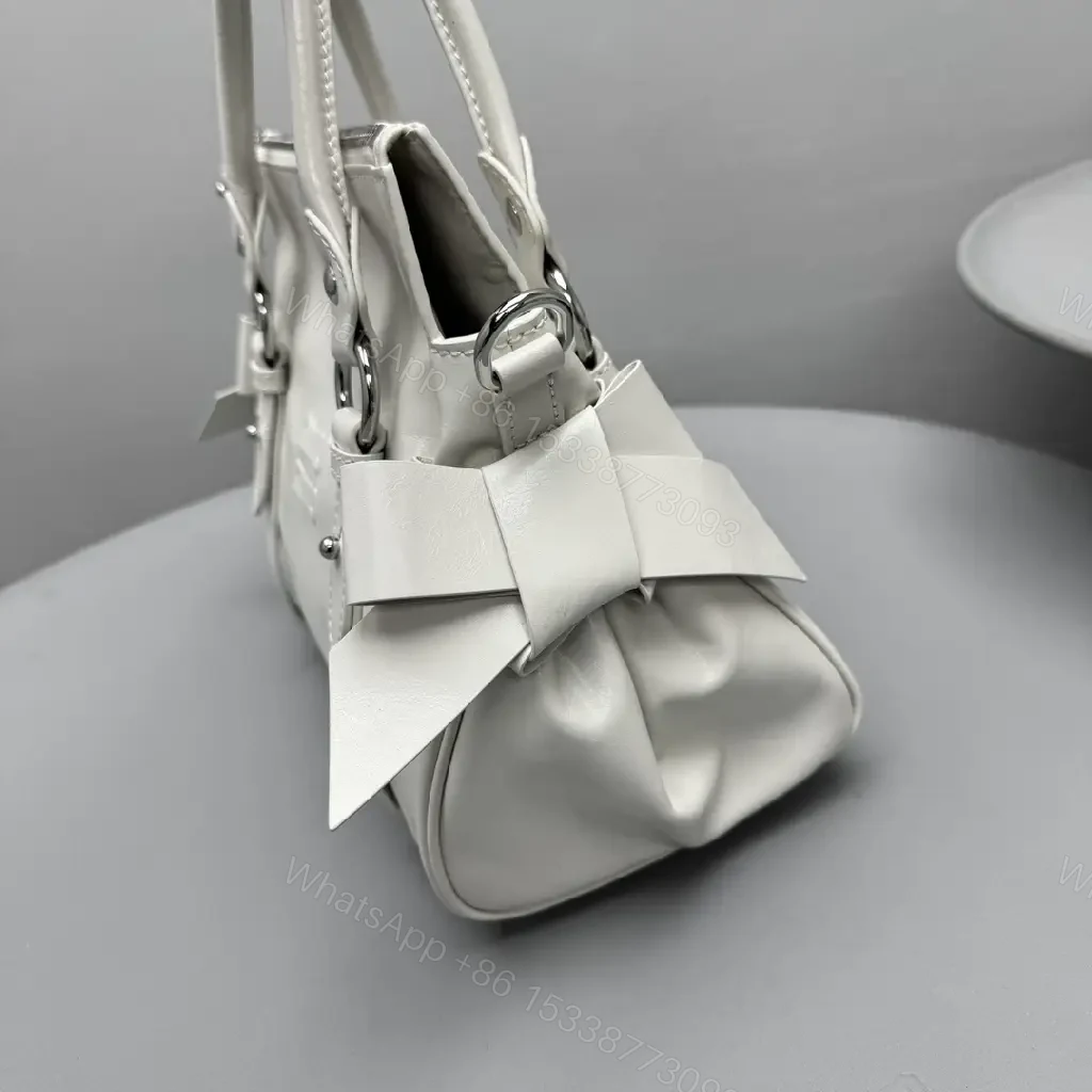 View 7 of Soft-Glossed Leather Satchel, Subtle Shine, Everyday Luxury Bag