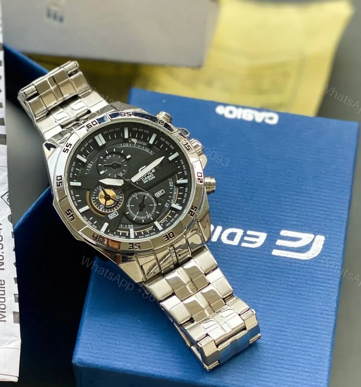 View 2 of Edifice Casio Black Dial